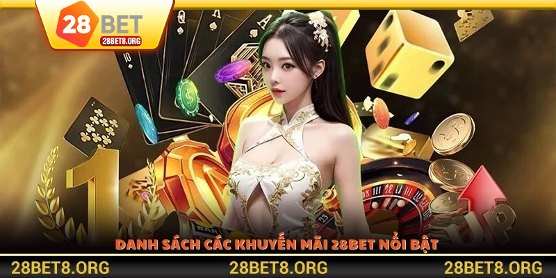 Danh sách các khuyến mãi 28BET nổi bật 